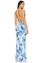 view 1 of 4 Beth Gown in Sapphire Floral