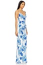 view 3 of 4 Beth Gown in Sapphire Floral