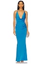 view 1 of 3 Selene Gown in Turquoise