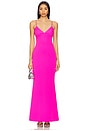 view 1 of 3 Vivian Gown in Electric Pink