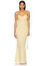 view 1 of 3 Tara Gown in Butter Yellow
