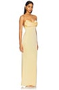 view 2 of 3 Tara Gown in Butter Yellow