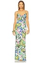 view 1 of 3 Beth Gown in Tropical Palm