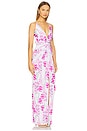 view 2 of 3 Pixie Gown in Electric Pink Floral