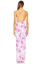 view 3 of 3 Pixie Gown in Electric Pink Floral