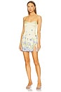 view 2 of 3 Debra Dress in Light Blue Poppy