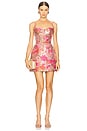 view 1 of 3 Claudette Dress in Crimson Bloom