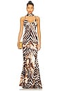 view 1 of 4 Tiki Gown in Zebra