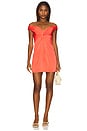 view 1 of 3 Hazelette Dress in Fiery Coral
