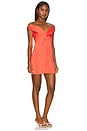 view 2 of 3 Hazelette Dress in Fiery Coral