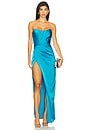 view 1 of 3 Kesia Gown in Deep Lagoon