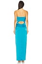view 3 of 3 Kesia Gown in Deep Lagoon