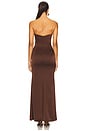 view 3 of 3 Taylor Gown in Chocolate Brown