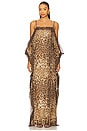 view 4 of 4 Carmela Gown in Leopard