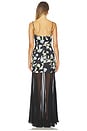 view 3 of 3 Meryl Gown in Noir Botanica