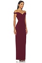 view 2 of 3 Reverie Gown in Bordeaux
