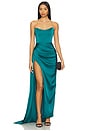 view 1 of 3 Bita Gown in Teal Green