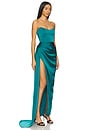 view 2 of 3 Bita Gown in Teal Green