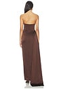 view 3 of 3 Bita Gown in Chocolate