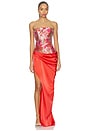 view 1 of 4 Aria Gown in Crimson Bloom