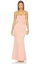 view 1 of 3 Yasmin Gown in Apricot Blush