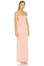 view 2 of 3 Yasmin Gown in Apricot Blush
