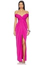 view 1 of 3 Hazel Gown in Magenta Rose