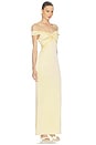 view 2 of 3 VESTIDO LIU in Butter Yellow