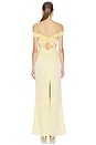 view 3 of 3 VESTIDO LIU in Butter Yellow