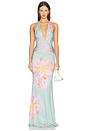 view 1 of 3 ROBE DE SOIRÉE SECRET AGENT in Sage Bloom