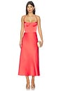 view 1 of 3 Flora Dress in Fiery Coral