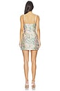 view 3 of 4 VESTIDO CLAUDETTE in Metallic Meadow