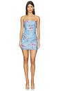 view 2 of 4 VESTIDO ROUX in Steel Blossom