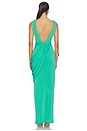 view 3 of 3 VESTIDO LARGO LEO in Kelly Green