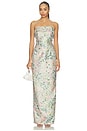 view 1 of 4 Elin Gown in Metallic Meadow