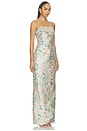 view 2 of 4 Elin Gown in Metallic Meadow