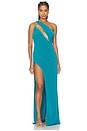 view 1 of 3 VESTIDO LARGO A CUT ABOVE in Tidal Teal