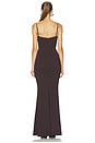 view 4 of 3 Yasmin Gown in Chocolate Brown