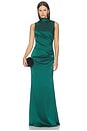 view 1 of 3 Viola Gown in Rainforest Green