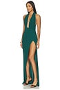 view 2 of 3 Legs For Days Gown in Rainforest Green