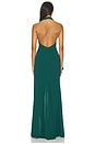 view 3 of 3 Legs For Days Gown in Rainforest Green