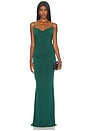 view 1 of 3 Surreal Gown in Deep Evergreen