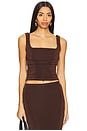 view 1 of 4 Erin Top in Chocolate