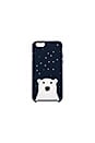 view 1 of 3 Sparkle Polar Bear iPhone 6 Case in Rich Navy