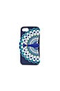 view 1 of 4 Silicone Peacock iPhone 7 Case in Blue Multi