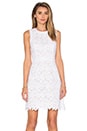 view 1 of 5 Floral Lace Mini Dress in Fresh White