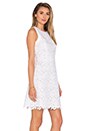 view 2 of 5 Floral Lace Mini Dress in Fresh White