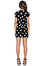 view 3 of 3 Daisy Dot Crepe Romper in Black