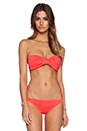 view 1 of 4 Georgica Beach Underwire Bandeau Bikini Top in Geranium