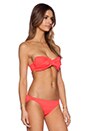 view 3 of 4 Georgica Beach Underwire Bandeau Bikini Top in Geranium